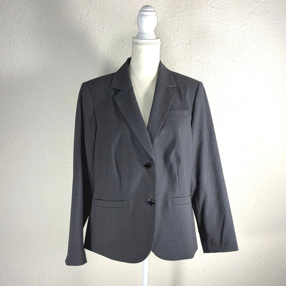 Calvin Klein Charcoal Grey Blazer - 16W - Two Button Professional S2JL706D